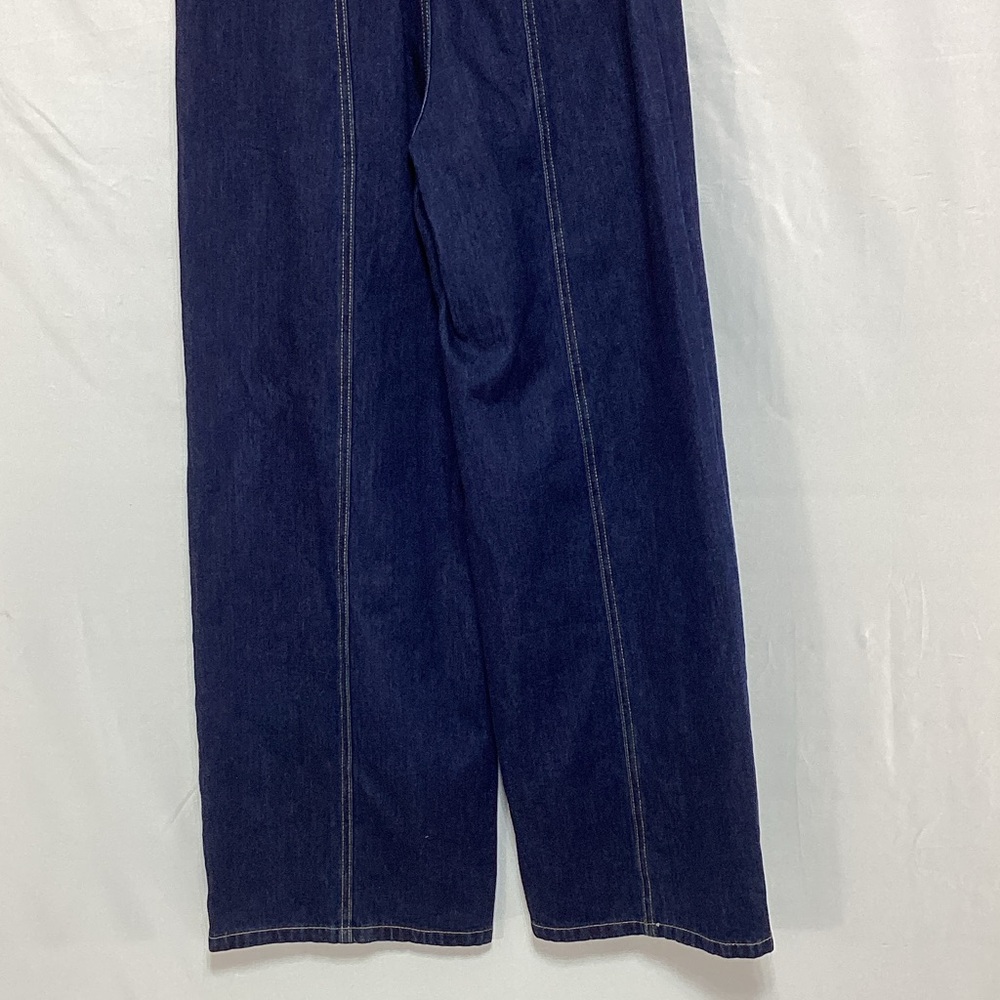 NWT Forever 21 Dark Blue Strapless Denim Jumpsuit - Picture 7 of 13
